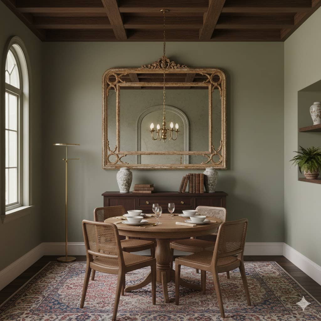Decorative Mirrors in Dining Room