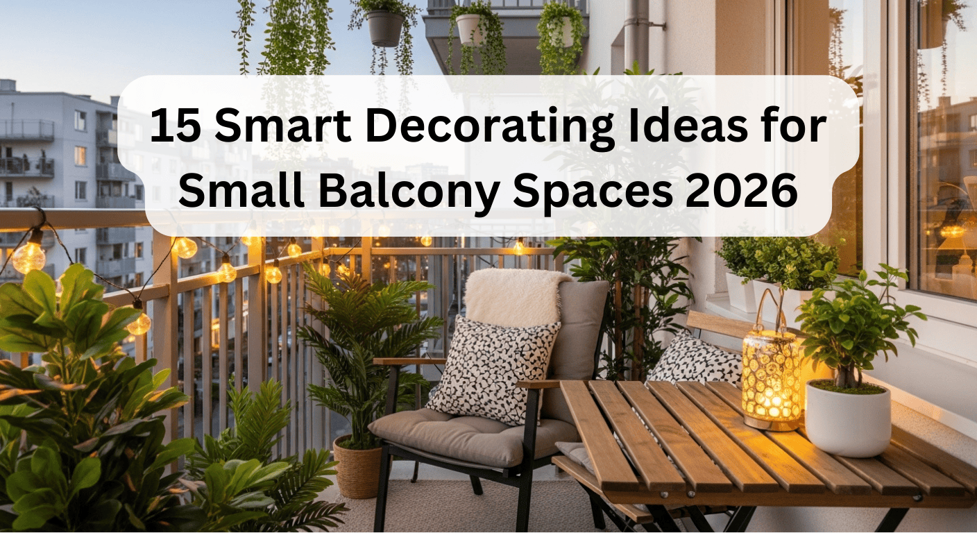 15 Smart Decorating Ideas for Small Balcony Spaces 2026