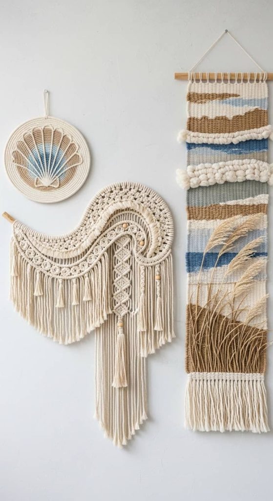 wall decor beach house ideas with coastal decor