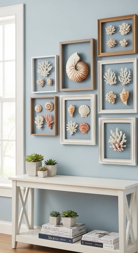 wall decor beach house ideas with coastal decor